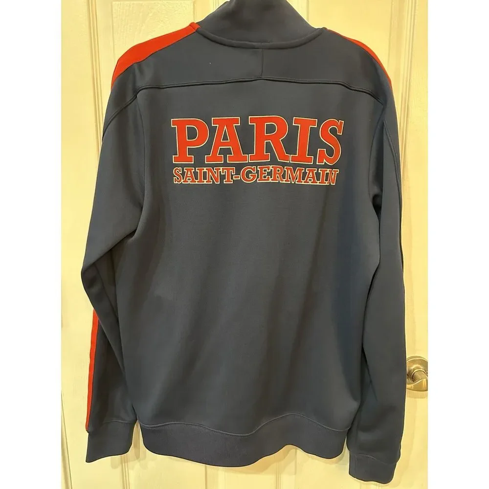 Paris Saint Germain Jacket Size LARGE Activewear‎ Full Zip Nike 547014-410 ig93